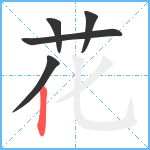 花笔顺分解图片5
