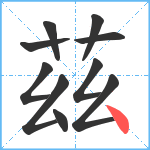 茲笔顺分解图片10