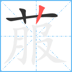 菔笔顺分解图片3