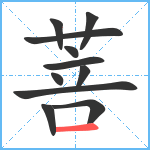 菩笔顺分解图片11