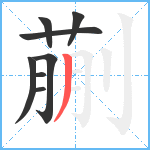 蒯笔顺分解图片8