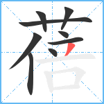 蓓笔顺分解图片9