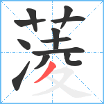 蓤笔顺分解图片12