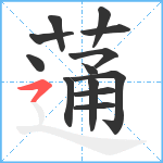 蓪笔顺分解图片13