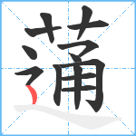 蓪笔顺分解图片14