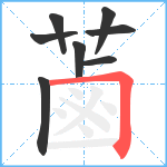 蓾笔顺分解图片8