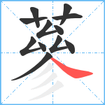 蔘笔顺分解图片12