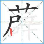 薜笔顺分解图片7