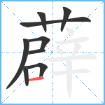 薜笔顺分解图片9