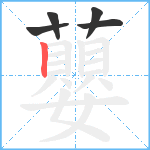 蘡笔顺分解图片5