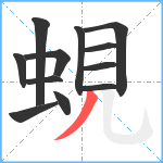 蜆笔顺分解图片12