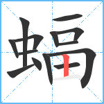 蝠笔顺分解图片14