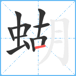 蝴笔顺分解图片11