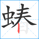 蝽笔顺分解图片12