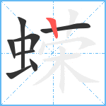 蝾笔顺分解图片8