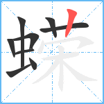 蝾笔顺分解图片9