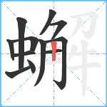 蠏笔顺分解图片12