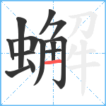 蠏笔顺分解图片13