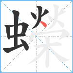 蠑笔顺分解图片10