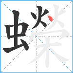 蠑笔顺分解图片11