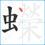 蠑笔顺分解图片7