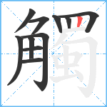 觸笔顺分解图片11