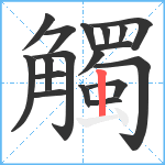 觸笔顺分解图片18