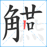 觾笔顺分解图片15