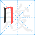 賐笔顺分解图片2