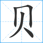 贝笔顺分解图片5