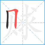 赇笔顺分解图片2