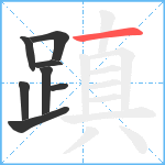 蹎笔顺分解图片8