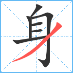 身笔顺分解图片7