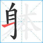 躰笔顺分解图片6