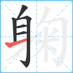 躹笔顺分解图片6