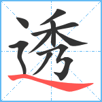 透笔顺分解图片10