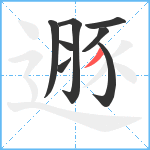 遯笔顺分解图片8