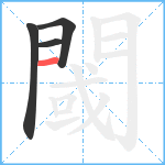 閾笔顺分解图片4