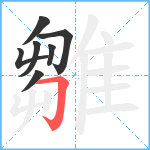 雛笔顺分解图片7