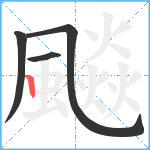 飈笔顺分解图片4