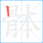 骵笔顺分解图片1