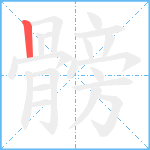 髈笔顺分解图片1