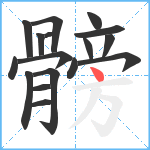 髈笔顺分解图片17