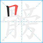 髈笔顺分解图片2