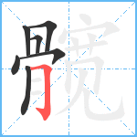 髋笔顺分解图片7