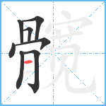 髋笔顺分解图片8