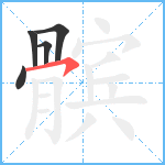 髌笔顺分解图片5