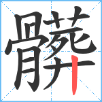 髒笔顺分解图片23