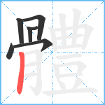 體笔顺分解图片7