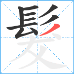 髮笔顺分解图片10